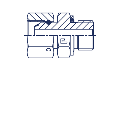 Адаптер BSP с накидной гайкой упл. тип H - 307607