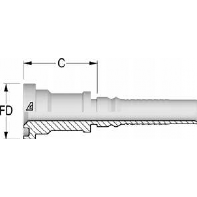 Фитинг для РВД Alfagomma Фланец SF 3000 Interlock - H1743310-202000