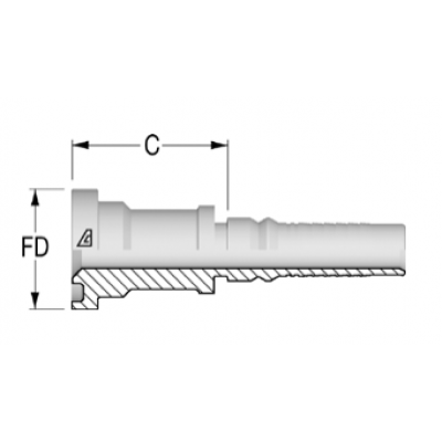 Фитинг для РВД Alfagomma Фланец SF 6000 Interlock - H1743610-202400