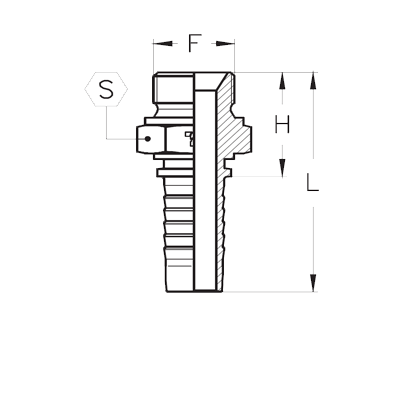 Фитинг универсальный CX BSP с наружной резьбой - CX0302MG