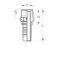 Фитинг универсальный CX BSPT Наружняя резьба - CX0302MGC