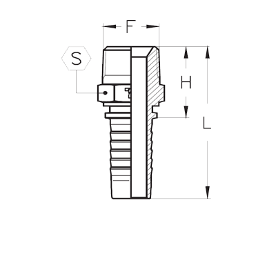 Фитинг универсальный CX BSPT Наружняя резьба - CX0302MGC