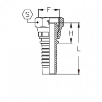 Фитинг BSP с внутренней резьбой и обжатой гайкой TIEFFE - CX0302FGP