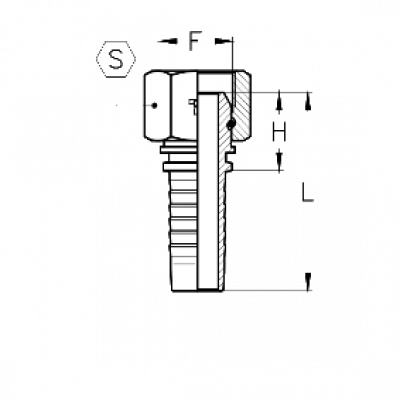 Фитинг универсальный CX BSP Внутренняя резьба BS 5200 - ISO 12151-6 - CX0606FGL