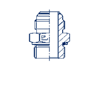 Штуцер ввертной F Прямой метрическое уплотнение тип H - 205919.3