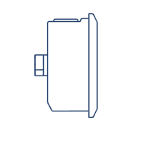 Манометр D100 G1/2 - (-1:0) Bar - осевое подключение VS-ILX1008PBL0/-1