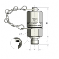 Контрольная точка 16x2 - 10x1 (Ш) flat face (металл.) S10410X10C