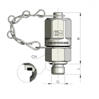 Контрольная точка 16x2 - 10x1 (Ш) flat face (металл.) S10410X10C