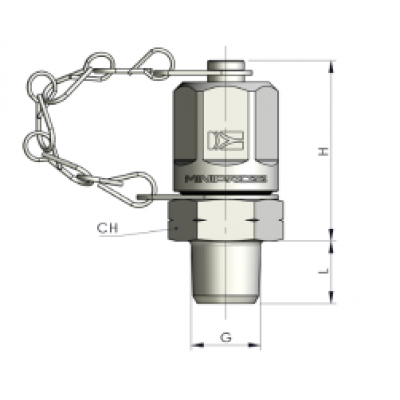 Контрольная точка 16x2 - NPTF 1/8-27 (металл.) S10918270C