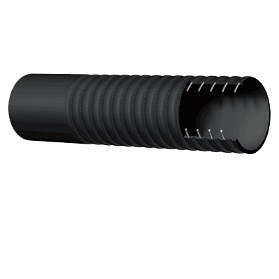 Промышленный рукав ALFAGOMMA 719AA для сухих сыпучих материалов и абразивного шлама Н\В 10 бар - 719AA254