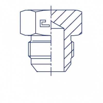 Заглушка V с наружной резьбой VF - 207405.3