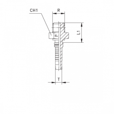 Фитинг Interlock Cast BSPT наружная резьба Interlock - 806802