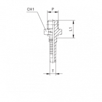 Фитинг для РВД CAST NPTF Interlock конус 60° наружная резьба - 806908