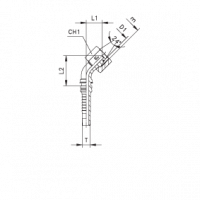 Фитинг для РВД CAST DKO-S внутренняя резьба угол 45° - 806301