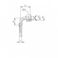 Фитинг для РВД CAST DKO-S внутренняя резьба угол 90° - 806201