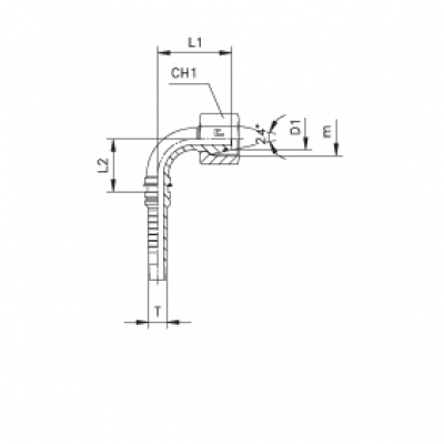 Фитинг для РВД CAST DKO-S внутренняя резьба угол 90° - 806203