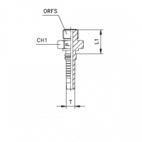 Фитинг для РВД CAST Interlock ORFS наружная резьба - 807401