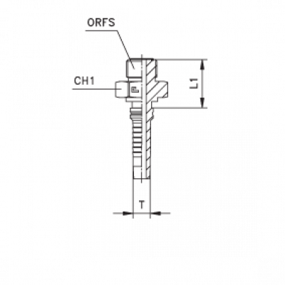 Фитинг для РВД CAST Interlock ORFS наружная резьба - 807404