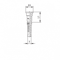 Фланец для РВД CAST SF 3000 Interlock SAE код 61 - 807801