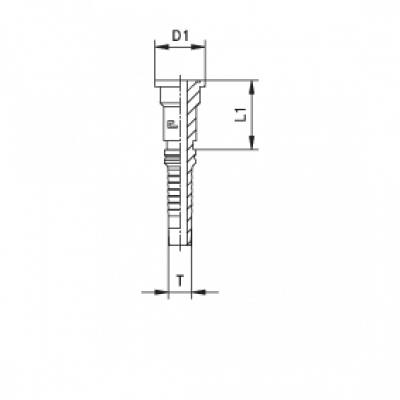 Фланец для РВД CAST SF 6000 Interlock SAE код 62 - 808107