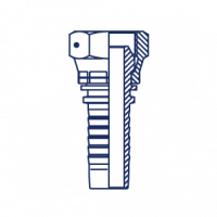 Фитинг для РВД Tieffe CX NPSM конус 60° внутренняя резьба - CX0404FSM
