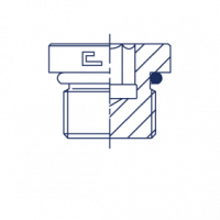 Заглушка V IC с внутренним шестигранником уплотнение тип Н-VH - 207501