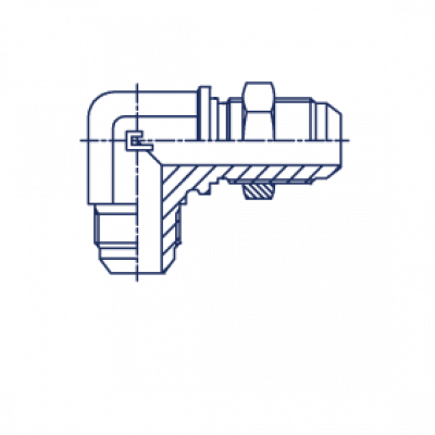 Соединение переборочное PD с развальцовкой 37° Угол 90° - 202102.3