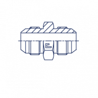 Соединение проходное P Прямое для гидросистем - 202404.3