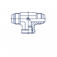 Соединение проходное P T-образное с внутренней резьбой NPTF - 203301.3
