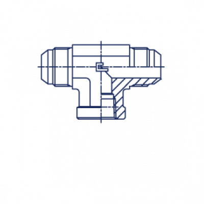 Соединение проходное P T-образное с внутренней резьбой NPTF - 203312.3