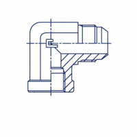 Соединение проходное P Угол 90° с внутренней резьбой NPTF - 202901.3