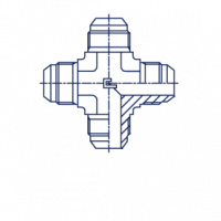 Соединение проходное P крестовые для гидросистем - 202701.3