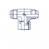 Проходное трубное соединене с накидной гайкой PN Т-образное - 204301.3