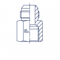 Штуцер ввертной F Прямой с внутренней резьбой NPTF - 200701.3