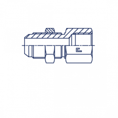 Соединение переборочное PD с развальцовкой 37° С внутренней резьбой NPT - 201916.3