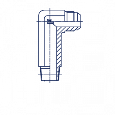 Штуцер ввертной удлиненный FM Угол 90° BSP, уплотнение тип C - 216511.3
