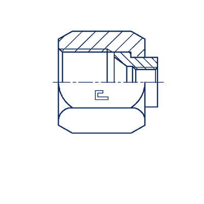 Гайка для измерительного прибора, резьба BSP - 205708