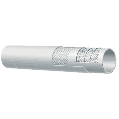 Промышленный пищевой рукав ALFAGOMMA 455LE для подачи жиросодержащих, жидких пищевых продуктов 10 бар - 455LL038484SE0