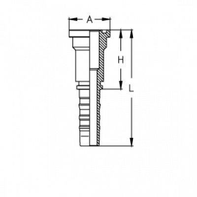 Фланец для РВД Tieffe SAE SF CS 3000 код 61 - CS3240FL