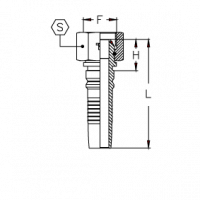 Фитинг Interlock CH BSP с внутренней резьбой и уплотнением O'RING - CH1212FGSO