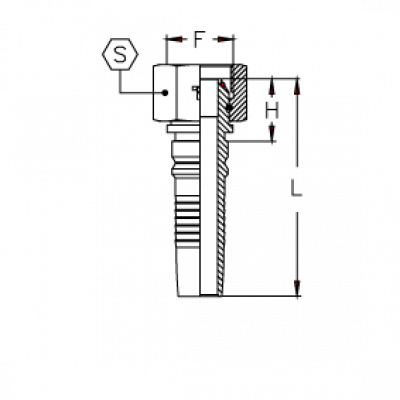 Фитинг Interlock CH BSP с внутренней резьбой и уплотнением O'RING - CH2020FGSO