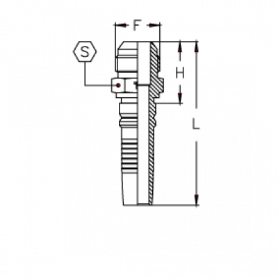 Фитинг для РВД POWERMASTER JIC с наружной резьбой и конусом 37° Interlock CH - CH1620MI