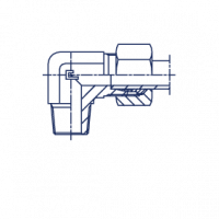 Угол 90° BSPT уплотнение тип С в сборе с В3 - 102015