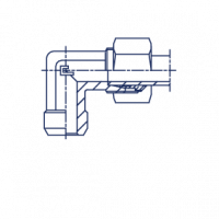 Соединение приварное W 24 Угол 90° под приварку W в сборе с В3 - 105808