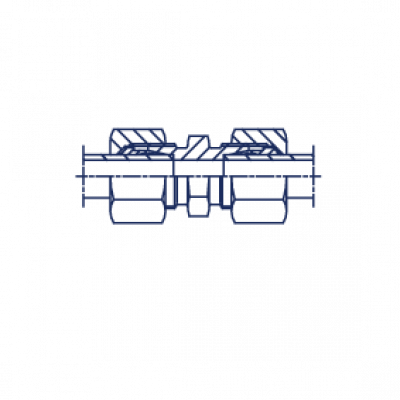 Соединение проходное прямое в сборе с В4 - 103523.4