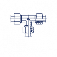 Соединение проходное Т-образное в сборе с В3 - 103901