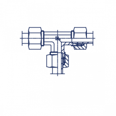 Соединение проходное Т-образное в сборе с В3 - 103921