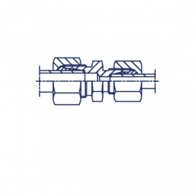 Соединение проходное редукционное прямое PR в сборе с В4 - 104114.4