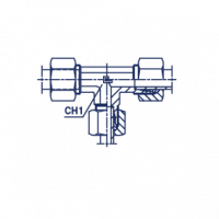 Соединение проходное редукционное T-образное PRT в сборе с В3 - 104503