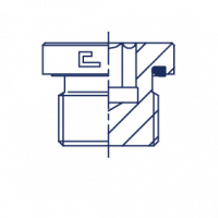 Заглушка V метрический с внутренним шестигранником, уплотнение E-VE - 107701